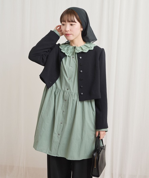 fig Ｌondon（フィグロンドン）の「●Ann mini onepiece（ワンピース・レディース・ブラック/グリーン/ホワイト・FREE）」の21枚目の写真