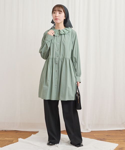 fig Ｌondon（フィグロンドン）の「Ann mini onepiece（ワンピース・レディース・ブラック/グリーン/ホワイト・FREE）」の16枚目の写真