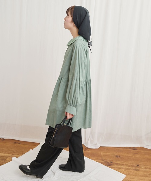 fig Ｌondon（フィグロンドン）の「Ann mini onepiece（ワンピース・レディース・ブラック/グリーン/ホワイト・FREE）」の18枚目の写真