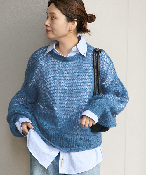 セール】シアージャガードニットプルオーバー（ニット/セーター