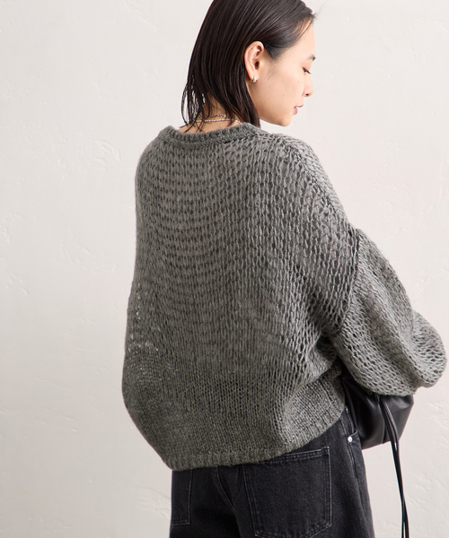 JOURNAL STANDARD(ジャーナルスタンダード)の「シアージャガードニットプルオーバー(ニット/セーター・レディース・チャコールグレー/ブルー/ホワイト/イエロー・FREE)」の12枚目の写真