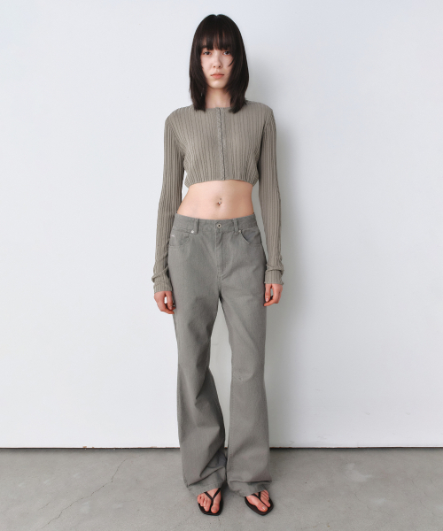 INSILENCE WOMEN(インサイレンスウーマン)の「クロップフックニットカーディガン カーキ(カーディガン/ボレロ・レディース・その他・MEDIUM/SMALL)」の16枚目の写真