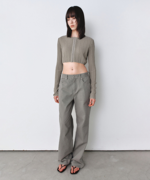 INSILENCE WOMEN(インサイレンスウーマン)の「クロップフックニットカーディガン カーキ(カーディガン/ボレロ・レディース・その他・MEDIUM/SMALL)」の17枚目の写真