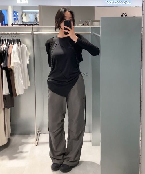 INSILENCE WOMEN(インサイレンスウーマン)の「クロップフックニットカーディガン カーキ(カーディガン/ボレロ・レディース・その他・MEDIUM/SMALL)」の7枚目の写真