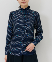 NARACAMICIE | 【NARACAMICIE】ドット柄フリル衿長袖ブラウス(シャツ/ブラウス)
