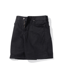NOR ワイドブラックデニムショートパンツ MSEJP010-BK