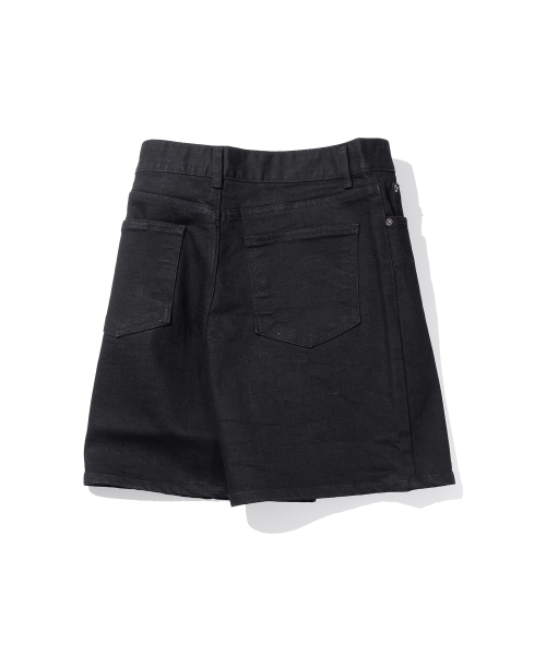 MASSNOUN(マスノウン)の「NOR ワイドブラックデニムショートパンツ MSEJP010-BK(その他パンツ・レディース・その他・LARGE/MEDIUM)」の2枚目の写真