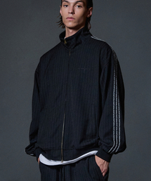 NOT4NERD（ノットフォーナード）の「Thorns Line Track Jacket - Black（ナイロンジャケット）」