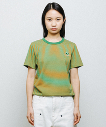DAISY SYNDROME（デイジーシンドローム）の「EMBROIDERY STRIPE TEE green（Tシャツ/カットソー）」