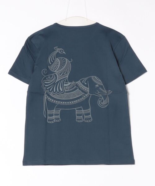 tejas(テジャス)の「【tejas/テジャス】vira-T<elephant>/T-シャツ(Tシャツ/カットソー・レディース・ホワイト/ダークグリーン/スモーク・FREE)」の6枚目の写真