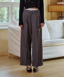 MOON NIGHT WIDE PANTS / CHARCOAL