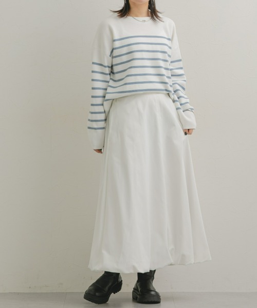 Maison INNESS（メゾンアイネス）の「バルーンスカート（スカート・レディース・オフホワイト/カーキ/ブラック・LL/3L/4L/5L/S/M/L）」の20枚目の写真