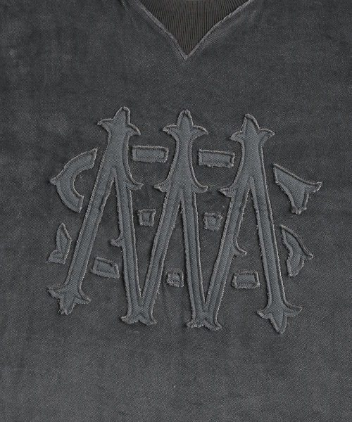 MENASOO（ミナス）の「Applique Velour Sweatshirt_Charcoal（スウェット・レディース・チャコール・F）」の15枚目の写真