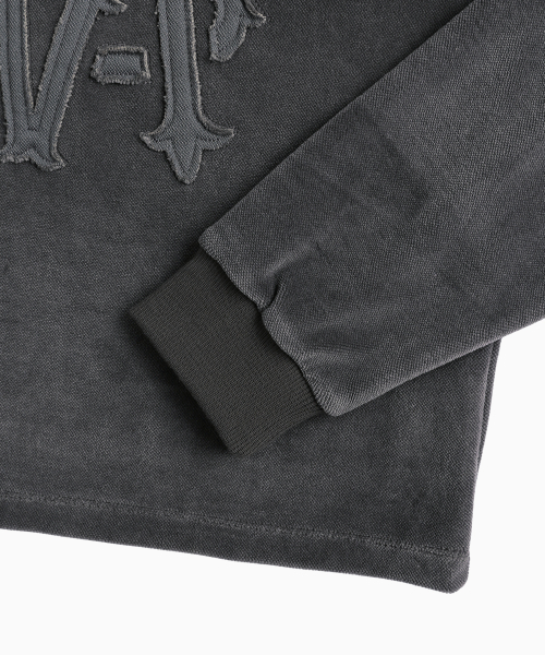 MENASOO（ミナス）の「Applique Velour Sweatshirt_Charcoal（スウェット・レディース・チャコール・F）」の16枚目の写真