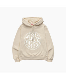 UNISEX CIRCLE LOGO HOODIE_IVORY