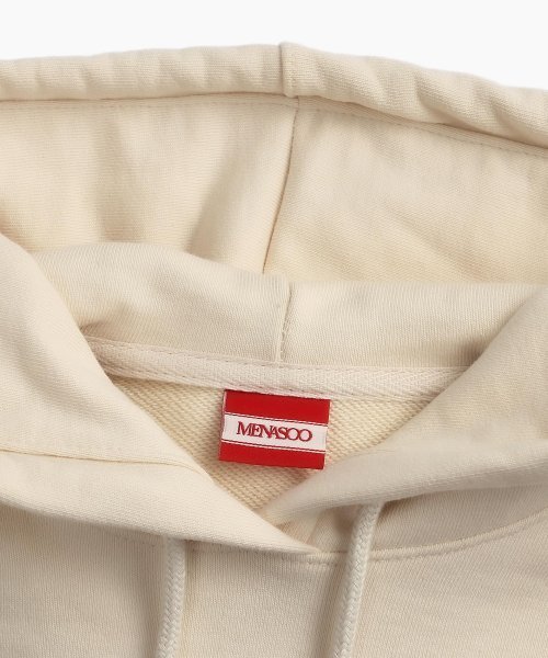 MENASOO（ミナス）の「UNISEX CIRCLE LOGO HOODIE_IVORY（パーカー・レディース・アイボリー・1/2）」の9枚目の写真