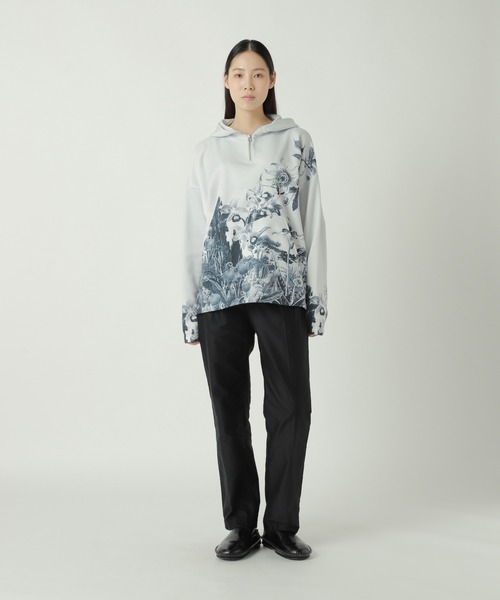 ZUCCa（ズッカ）の「WILD FLOWER JERSEY / スウェット / P（スウェット・レディース・マルチ/ライトグレー・M size）」の5枚目の写真
