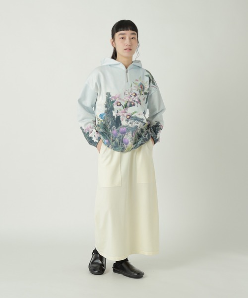 ZUCCa（ズッカ）の「WILD FLOWER JERSEY / スウェット / P（スウェット・レディース・マルチ/ライトグレー・M size）」の7枚目の写真