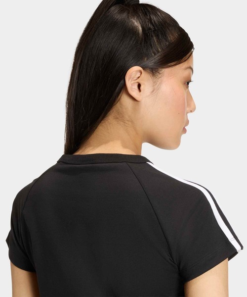 adidas（アディダス）の「SSTベビーティー / クロップド丈 / アディダスオリジナルス adidas Originals（Tシャツ/カットソー・レディース・ホワイト/ブラック/ブルー・X-SMALL/X-LARGE/SMALL/MEDIUM/LARGE/XX-LARGE）」の10枚目の写真