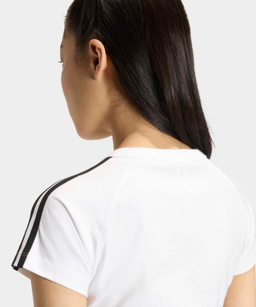 adidas（アディダス）の「SSTベビーティー / クロップド丈 / アディダスオリジナルス adidas Originals（Tシャツ/カットソー・レディース・ホワイト/ブラック/ブルー・X-SMALL/X-LARGE/SMALL/MEDIUM/LARGE/XX-LARGE）」の6枚目の写真