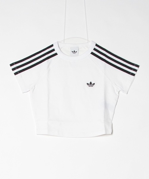 adidas(アディダス)の「SSTベビーティー / クロップド丈 / アディダスオリジナルス adidas Originals(Tシャツ/カットソー・レディース・ホワイト/ブラック/ブルー・X-SMALL/X-LARGE/SMALL/MEDIUM/LARGE/XX-LARGE)」の14枚目の写真