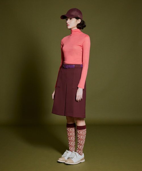 NEU GOLF(エヌイーユーゴルフ)の「SEE-THROUGH WOOL T-SHIRT - CORAL(Tシャツ/カットソー・レディース・その他・MEDIUM/SMALL/LARGE)」の5枚目の写真