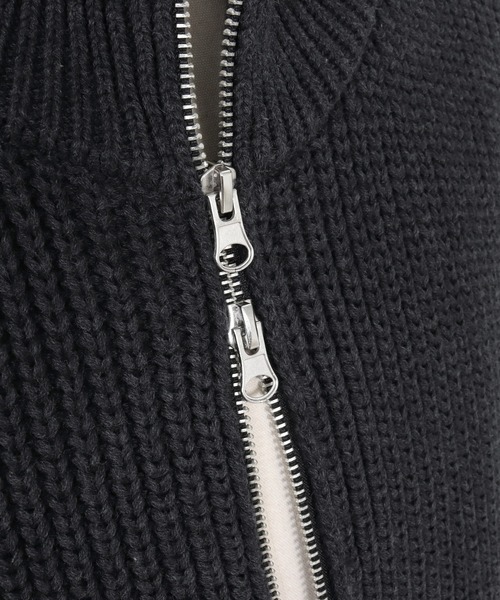 ADAM PATEK(アダムパテック)の「【ADAMPATEK/アダムパテック】cotton wool damaged driver’s knit ドライバーズニット(ニット/セーター・メンズ・グレー/ブラック・2/1)」の17枚目の写真