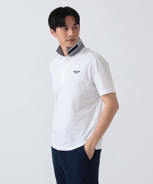 BEAMS GOLF(ビームスゴルフ)の「PURPLE LABEL / 衿裏ロゴ ポロシャツ(ポロシャツ・メンズ・ホワイト/ブルー/グレー・XL/L/M/S)」の9枚目の写真