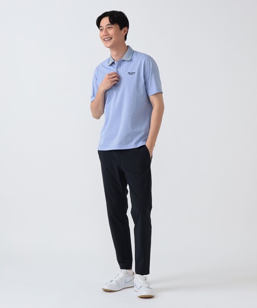 BEAMS GOLF(ビームスゴルフ)の「PURPLE LABEL / 衿裏ロゴ ポロシャツ(ポロシャツ・メンズ・ホワイト/ブルー/グレー・XL/L/M/S)」の12枚目の写真