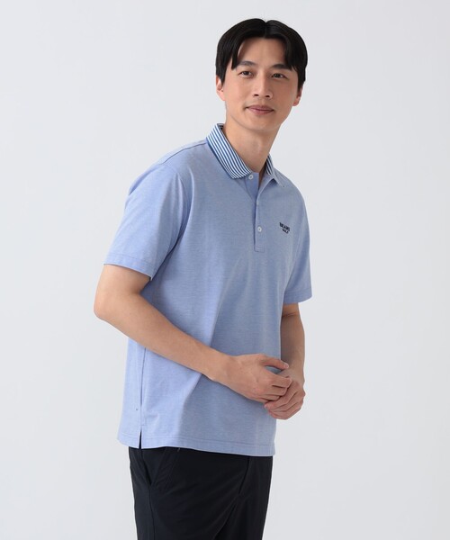 BEAMS GOLF(ビームスゴルフ)の「PURPLE LABEL / 衿裏ロゴ ポロシャツ(ポロシャツ・メンズ・ホワイト/ブルー/グレー・XL/L/M/S)」の13枚目の写真