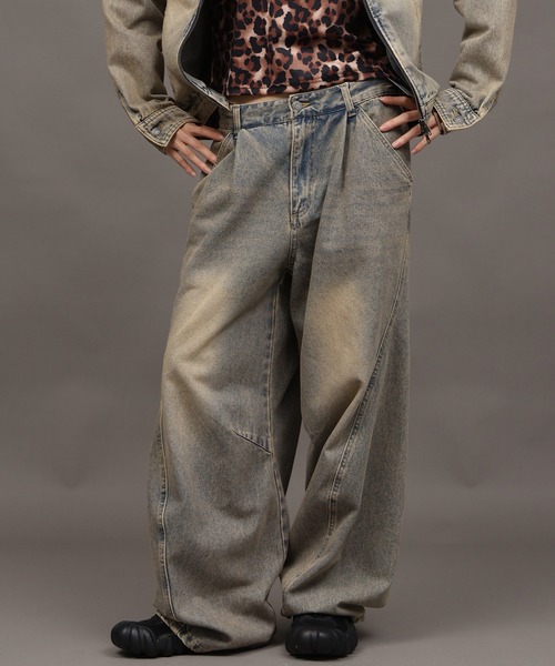 SEQUENZ/シークエンズ】TWIST CURVE DENIM PANTS（デニムパンツ