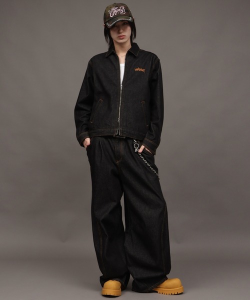 SEQUENZ(シークエンズ)の「【SEQUENZ/シークエンズ】TWIST CURVE DENIM PANTS(デニムパンツ・メンズ・ブラック/ライトインディゴブルー・S/M/L)」の6枚目の写真