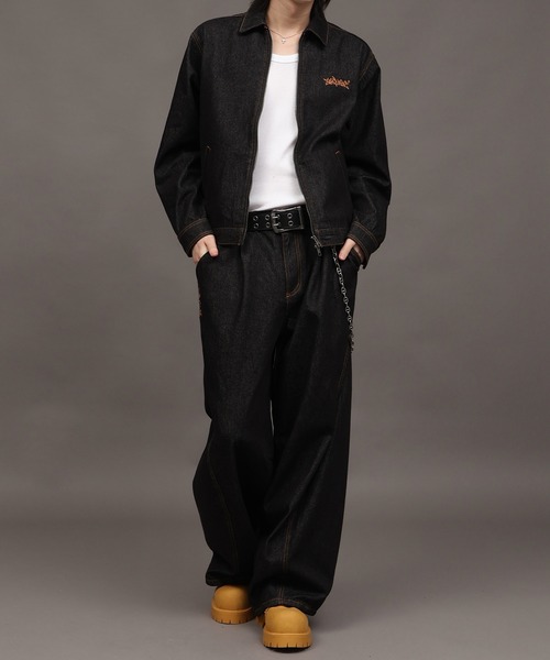 SEQUENZ(シークエンズ)の「【SEQUENZ/シークエンズ】TWIST CURVE DENIM PANTS(デニムパンツ・メンズ・ブラック/ライトインディゴブルー・S/M/L)」の9枚目の写真