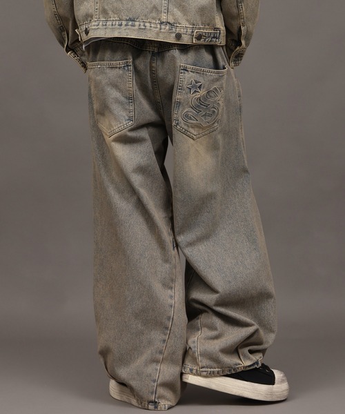 SEQUENZ(シークエンズ)の「【SEQUENZ/シークエンズ】TWIST CURVE DENIM PANTS(デニムパンツ・メンズ・ブラック/ライトインディゴブルー・S/M/L)」の20枚目の写真