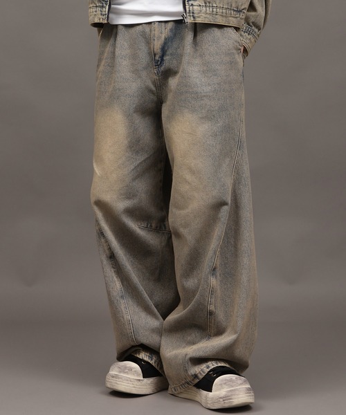 SEQUENZ(シークエンズ)の「【SEQUENZ/シークエンズ】TWIST CURVE DENIM PANTS(デニムパンツ・メンズ・ブラック/ライトインディゴブルー・S/M/L)」の17枚目の写真