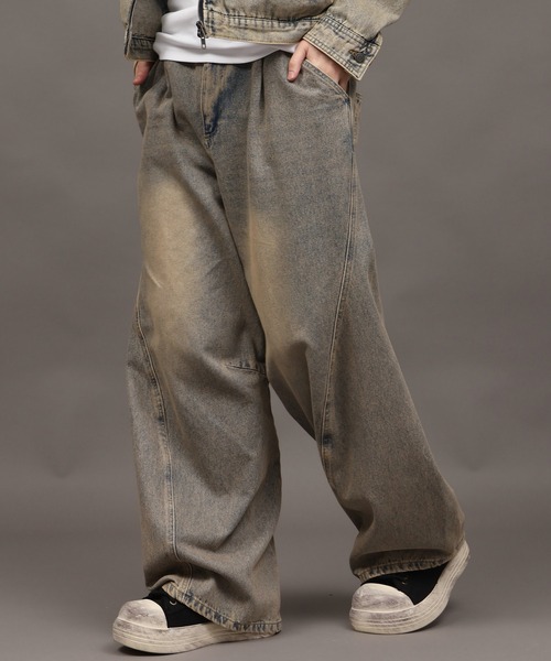SEQUENZ(シークエンズ)の「【SEQUENZ/シークエンズ】TWIST CURVE DENIM PANTS(デニムパンツ・メンズ・ブラック/ライトインディゴブルー・S/M/L)」の18枚目の写真