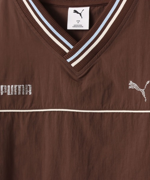 PUMA(プーマ)の「PUMA PUMA X ATMOS PINK WOVEN PULLOVER / プーマ プーマ x アトモスピンク ウーブン プルオーバー【SP】(Tシャツ/カットソー・レディース・ブラウン・S/M/L)」の3枚目の写真