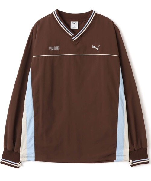 PUMA(プーマ)の「PUMA PUMA X ATMOS PINK WOVEN PULLOVER / プーマ プーマ x アトモスピンク ウーブン プルオーバー【SP】(Tシャツ/カットソー・レディース・ブラウン・S/M/L)」の4枚目の写真