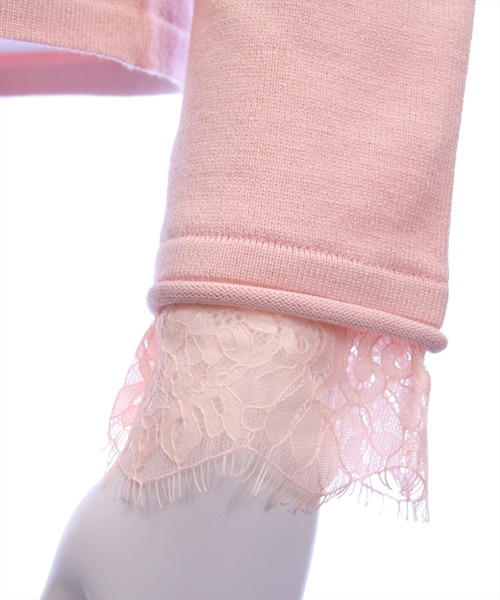 CLEAR BASIC（クリアベーシック）の「レース付きカーディガン[オフィスカジュアル 着回し抜群 ガーリー]≪AW新作≫（カーディガン/ボレロ・レディース・アイボリー/ブラック/ピンク・F）」の20枚目の写真