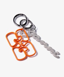 GANNI（ガニー）の「GANNI Ganni Strass Signature Keyring ガニー キーケース/キーアクセサリー（キーケース/キーアクセサリー）」