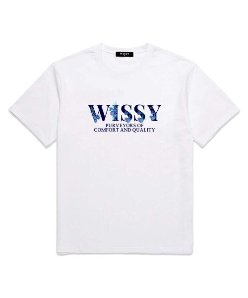 WISSY(ウィッシー)の「FLOWER LOGO 半袖Tシャツ (WS005) ホワイト(Tシャツ/カットソー・レディース・その他・XX-LARGE/SMALL/MEDIUM/LARGE/X-LARGE)」の1枚目の写真