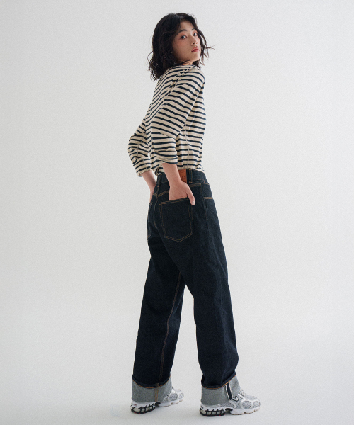 PORTABLE SOCIETY CLUB(ピーエスシー)の「スタンダードワイドストレートセルビッジデニムパンツ_ブルー(デニムパンツ・メンズ・その他・X-LARGE/SMALL/MEDIUM/LARGE)」の14枚目の写真