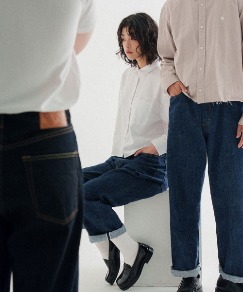 PORTABLE SOCIETY CLUB(ピーエスシー)の「スタンダードワイドストレートセルビッジデニムパンツ_ブルー(デニムパンツ・メンズ・その他・X-LARGE/SMALL/MEDIUM/LARGE)」の15枚目の写真