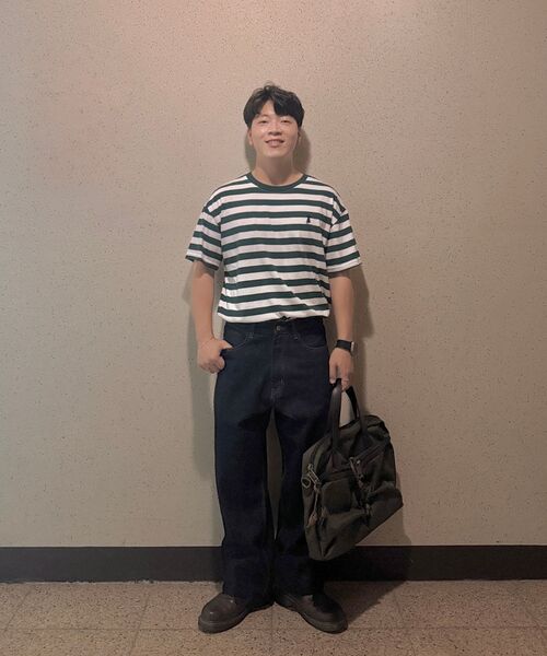 PORTABLE SOCIETY CLUB(ピーエスシー)の「スタンダードワイドストレートセルビッジデニムパンツ_ブルー(デニムパンツ・メンズ・その他・X-LARGE/SMALL/MEDIUM/LARGE)」の4枚目の写真