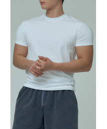 BATIP（バティップ）の「スーピマコットン 無地 マッスルフィット 半袖Tシャツ ホワイト（Tシャツ/カットソー）」