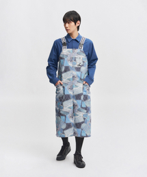 ARWW(�G�[�A�[���_�u�����[�_�u�����[)��Blue Aging Apron One Piece(�G�v����)