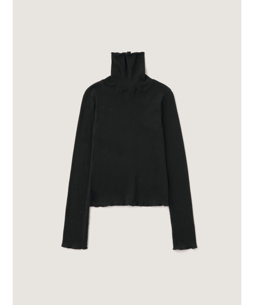 SOOPUI(スープイ)の「Ribbed organic cotton turtleneck in black(Tシャツ/カットソー・レディース・その他・SMALL/MEDIUM)」の2枚目の写真
