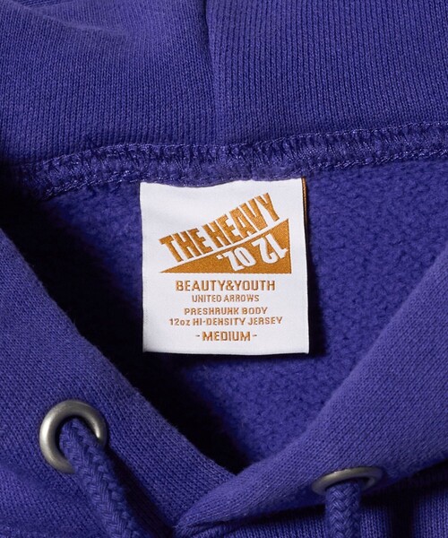 BEAUTY&YOUTH UNITED ARROWS（ビューティーアンドユースユナイテッドアローズ）の「12oz ヘビーウェイト  スウェット パーカ（パーカー・メンズ・パープル/ホワイト・XL/L/M/S）」の11枚目の写真