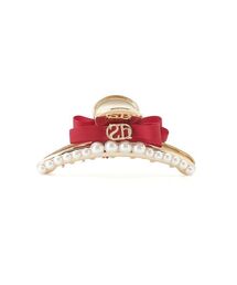 SNIDEL HOME（スナイデルホーム）の「パールリボンバンス（バレッタ/ヘアクリップ）」
