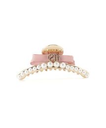 SNIDEL HOME（スナイデルホーム）の「パールリボンバンス（バレッタ/ヘアクリップ）」